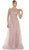 May Queen - RQ7569 Embellished Illusion Scoop Lace A-line Mother of the Bride Dress Mother of the Bride Dresses 4 / Mauve