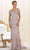 May Queen RQ7621 - Off Shoulder Short Sleeve Long Dress Prom Dresses 4 / Mauve