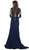 May Queen - RQ7624 Lace Deep Scalloped V-neck Trumpet Dress Evening Dresses