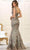 May Queen RQ7629 - Floral Cap Sleeve Evening Gown Evening Dresses