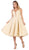 May Queen - RQ7699 Plunging Sweetheart A-Line Cocktail Dress Cocktail Dresses 4 / Yellow