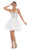 May Queen - RQ7719 Jeweled Corset Back A-Line Dress Cocktail Dresses 2 / White