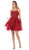 May Queen - RQ7720 Appliqued Sweetheart Bodice A-Line Dress Special Occasion Dress 2 / Burgundy