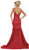 May Queen - RQ7725 Plunging V-Neck Fitted Trumpet Gown Special Occasion Dress