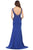 May Queen - RQ7771 Beaded Embroidered Plunging V-Neck Dress Prom Dresses