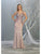 May Queen - RQ7771 Beaded Embroidered Plunging V-Neck Dress Prom Dresses 4 / Mauve