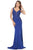 May Queen - RQ7771 Beaded Embroidered Plunging V-Neck Dress Prom Dresses 4 / Royal