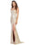 May Queen - RQ7774 Strapless Sweetheart Pleated Trumpet Dress Pageant Dresses 4 / Gold