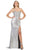 May Queen - RQ7774 Strapless Sweetheart Pleated Trumpet Dress Pageant Dresses 4 / Silver