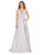 May Queen - RQ7790 Embroidered Deep V-neck A-line Gown Prom Dresses