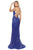 May Queen - RQ7800 Embellished Halter Neck Trumpet Dress Evening Dresses