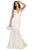 May Queen - RQ7811 Embroidered Deep V-neck Trumpet Dress Wedding Dresses