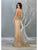 May Queen - RQ7845 Glitter V Back Sheath Evening Dress Evening Dresses