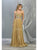 May Queen - RQ7869 Strappy Ruched Sweetheart A-Line Dress Prom Dresses 4 / Champagne/ Gold