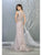 May Queen - RQ7870 Embroidered Cap Sleeve V-neck Trumpet Dress Evening Dresses