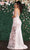 May Queen RQ7918 - Sheer Side Floral Laced Trumpet Dress Special Occasion Dress