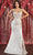 May Queen RQ7918 - Sheer Side Floral Laced Trumpet Dress Special Occasion Dress 4 / Champagne