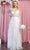 May Queen RQ7920B - Ornated Sheer Bodice Long Sleeve A Line Dress Mother of the Bride Dresses