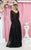 May Queen RQ7920B - Ornated Sheer Bodice Long Sleeve A Line Dress Mother of the Bride Dresses