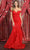 May Queen RQ7921 - Embroidered Mermaid Evening Gown Evening Dresses 4 / Red
