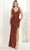 May Queen RQ7944 - Asymmetric Open Back Evening Dress Evening Dresses 4 / Rust