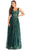 May Queen RQ7948 - Embroidered Illusion Bodice Dress Evening Dresses 4 / Huntergreen