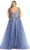 May Queen RQ7949 - Floral Embroidered Bodice Gown Prom Dresses