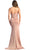 May Queen RQ7956 - Pleated High Slit Evening Dress Evening Dresses 4 / Mauve