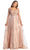 May Queen RQ7958 - Beaded Sheer Evening Dress Prom Dresses 6 / Rosegold