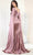 May Queen RQ7961 - Cape Sleeves V Neck Sheath Dress Evening Dresses