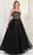 May Queen RQ7968 - Straight Neck Floral Long Gown Bridesmaid Dresses