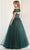 May Queen RQ7968 - Straight Neck Floral Long Gown Bridesmaid Dresses