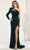 May Queen RQ7970 - Assymmetric Sequined Long Dress Evening Dresses 4 / Huntergreen