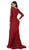 May Queen - Ruched Deep V-neck Sheath Evening Dress Evening Dresses