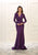 May Queen - Ruched Deep V-neck Sheath Evening Dress Evening Dresses 4 / Purple