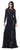 May Queen Sheer Lace Sheath Long Dress in Black MQ1459 CCSALE 6 / Black