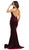 May Queen - Spaghetti Strap Velvet Trumpet Evening Dress MQ1656 - 1 pc Hunter Green In Size 2, and 1 pc Burgundy in size 10 Available CCSALE
