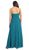 May Queen - Strapless Pleated A-Line Gown with Bolero MQ 630 - 1 Pc Teal in Size L Available CCSALE