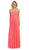 May Queen - Strapless Ruched Sweetheart Chiffon Prom Dress Special Occasion Dress 22 / Coral