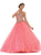 May Queen - Strapless Sweetheart Gilded Quinceanera Ballgown LK-74 Special Occasion Dress 2 / Coral