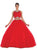 May Queen - Two Piece Beaded Jewel Quinceanera Ballgown Special Occasion Dress 2 / Red