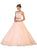 May Queen - Two Piece Embellished Evening Gown Special Occasion Dress 2 / Blush