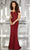 MGNY By Mori Lee - 71616 Embroidered Off-Shoulder Trumpet Dress Evening Dresses 2 / Wine