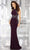 MGNY By Mori Lee - 71625 Crystal Beaded Halter Trumpet Dress Evening Dresses 2 / Eggplant