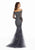 MGNY By Mori Lee - 72015 Metallic Lace Off-Shoulder Trumpet Dress Evening Dresses