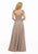 MGNY By Mori Lee - 72021 Beaded Lace V-neck A-line Chiffon Gown Mother of the Bride Dresses