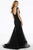 MGNY By Mori Lee - 72103 Beaded Plunging V-Neck Trumpet Dress Evening Dresses