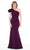 MGNY By Mori Lee - 72235 Ruffled One Shoulder Trumpet Dress Evening Dresses 2 / Wine
