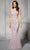 MGNY By Mori Lee - 72405 Floral Beaded Trumpet Full Dress Evening Dresses 00 / Dusty Rose