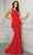 MGNY By Mori Lee - 72407 Asymmetrical Sleeveless Evening Dress Evening Dresses 00 / Red